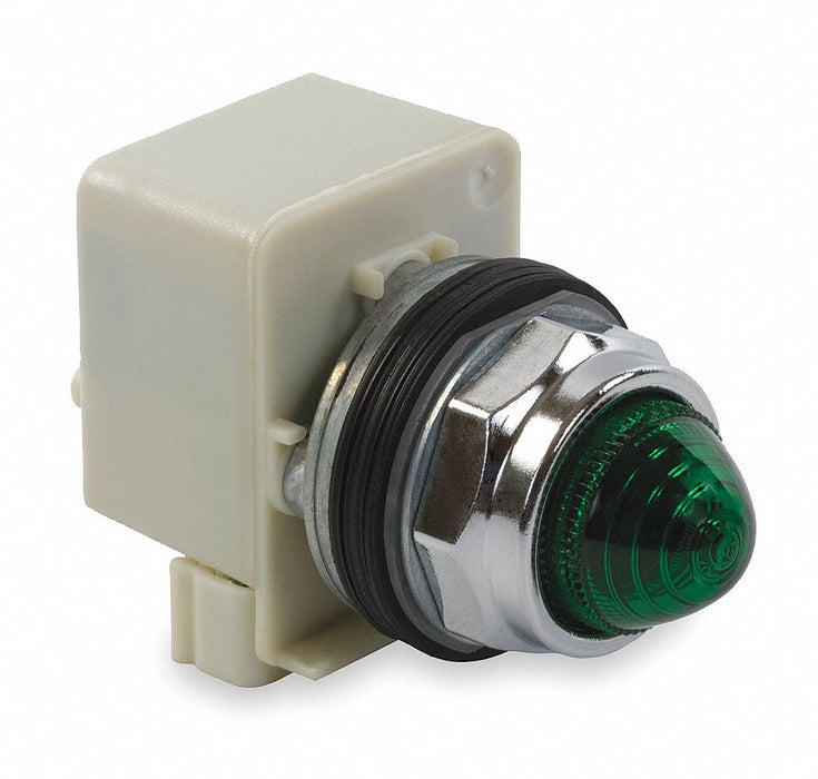 H4506 Pilot Light Green 30mm Incandescent