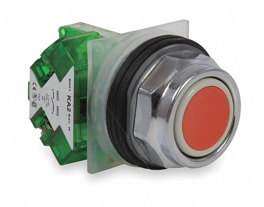 H7062 FlushPushButtonOperator NonIllum Red 1NO