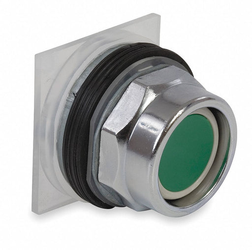 H4518 RecessedPushButton Green Non-Illum 30mm
