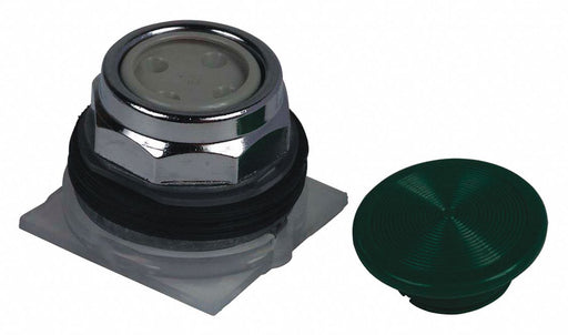 Mushroom Head Push Button Green 30mm