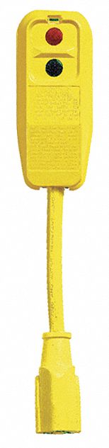 Plug-In GFCI w/Cord 9.0 15A Yel 120V