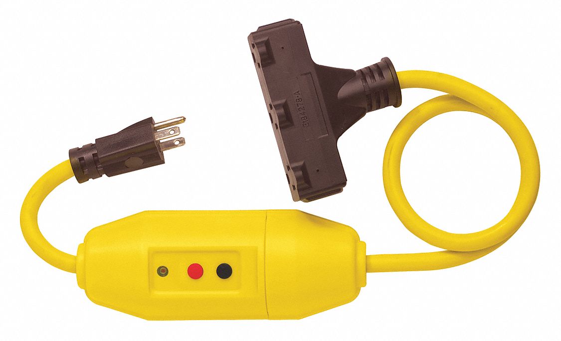 Line Cord GFCI 2ft 15A Yel 120V