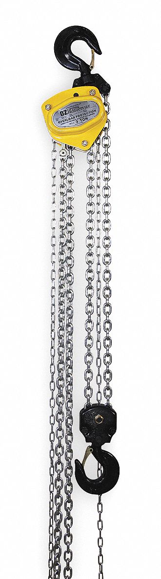 Manual Chain Hoist 6000 lb Lift 10 ft.