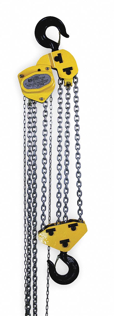 K9013 Manual Chain Hoist 20000 lb Lift 20 ft.