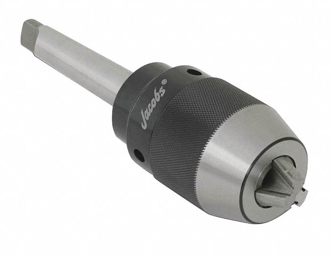 Drill Chuck Keyless Steel 0.512 In 4MT