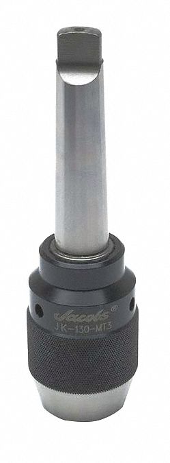 Drill Chuck Keyless Steel 0.512 In 3MT