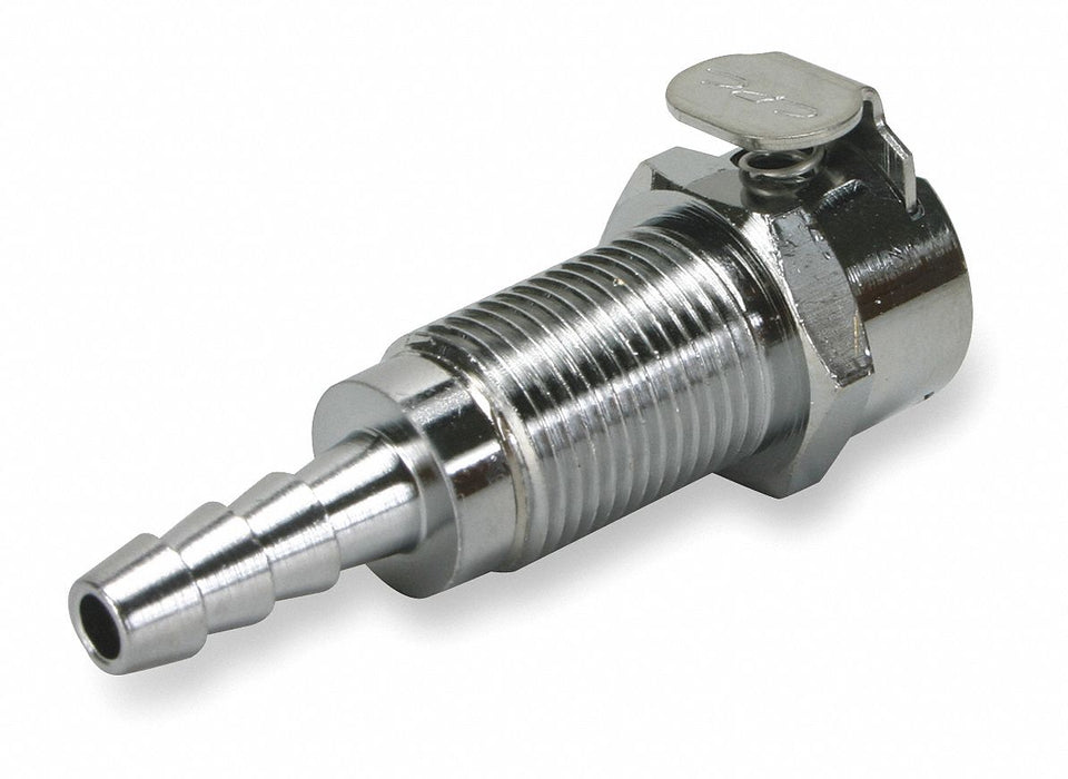 Straight Brass Barbed 1/4 in