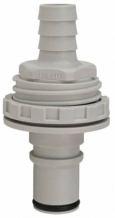 Insert Polypropylene Barbed 1/2 in