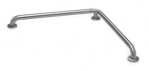 L- Shaped Grab Bar SS Satin 30 in L