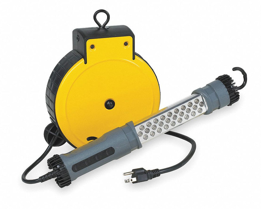 CordReelwithHandLamp Ylw 25ft 18AWG