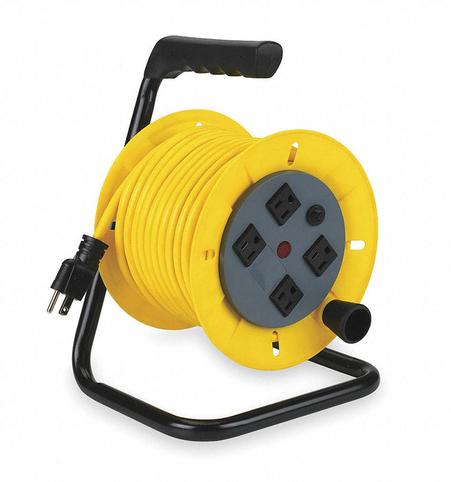 Cord Reel 40ft 14 AWG Receptacle 120VAC