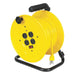 ExtensionCordReel Yellow 80ft 14AWG
