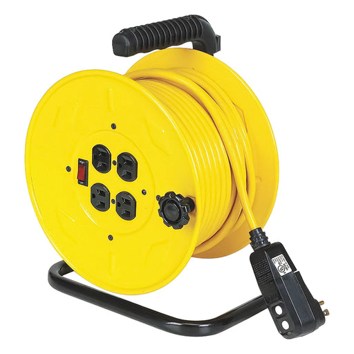 Cord Reel 80ft 14 AWG Receptacle 120VAC