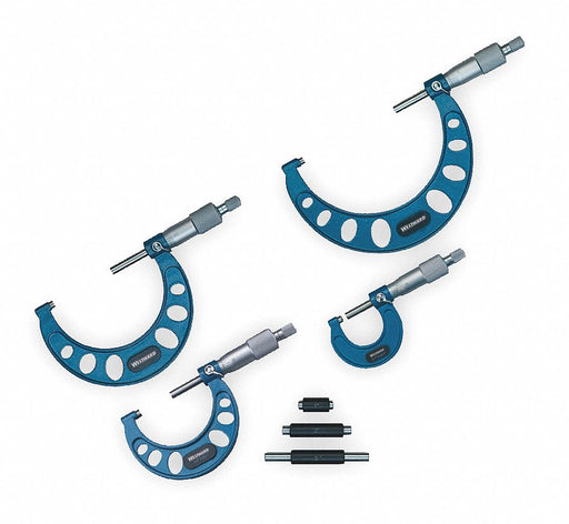 Outside Micrometer Set 4 Pc 1-4 In