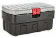 Attached Lid Ctr Black/Mica Solid HDPE