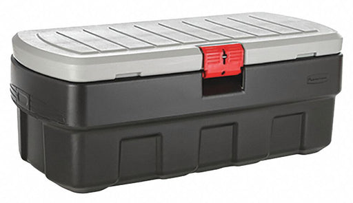 Attached Lid Ctr Black/Mica Solid HDPE