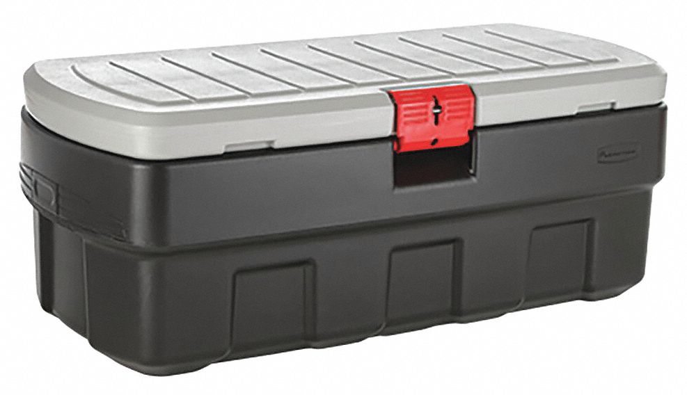 AttachedLidTote 44.25inL 20.625inW Black