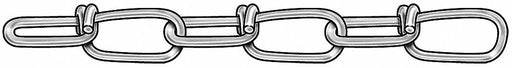 Double Loop Chain Steel 100 ft L 155 lb