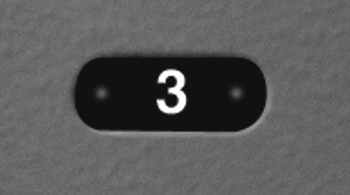 Number Plate Blk w/Wht Lettering