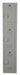 K7515 Wrdrb Lckr 3x1Lckr Gray 60 x12 x15 Assm