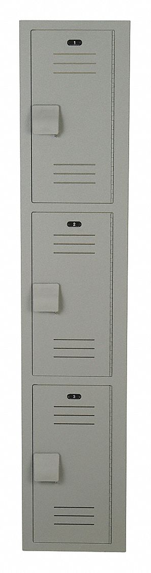 K7518 Wrdrb Lckr 3x1Lckr Gray 72 x12 x12 Assm