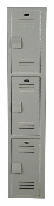 F9037 Wrdrb Lckr 3x1Lckr Gray 72 x15 x18 Assm