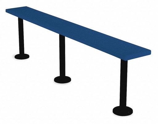 F9051 Pedestal Bench 6ft Wide Deep Blue