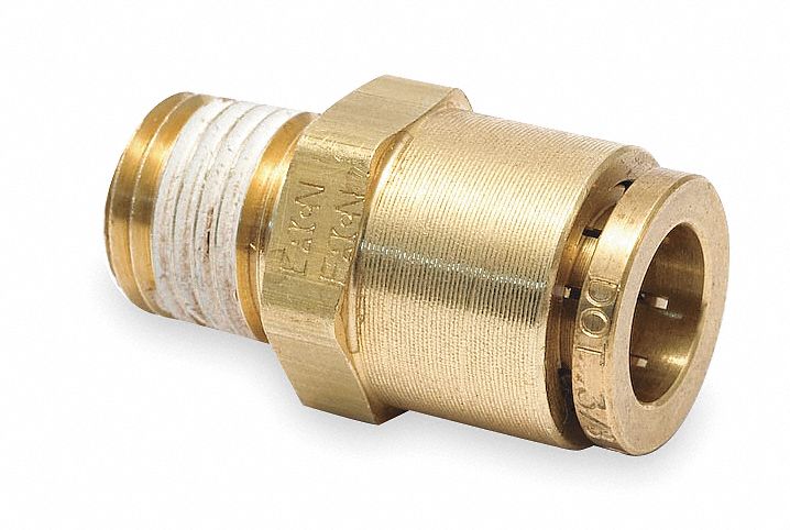 Strt Brass Push-Fit5/8in NPTF1/2in