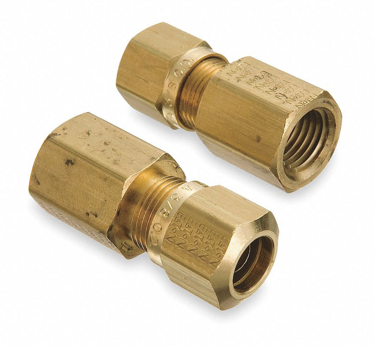 Strt Brass Comp. 3/8 in FNPT 3/8 in