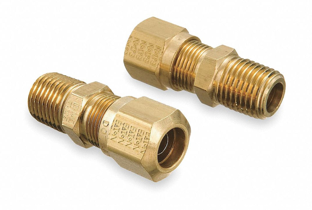 Strt Brass Comp. 3/8 in MNPTF 3/8 in