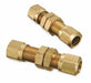 Strt Brass Comp. 1/4 in Comp. 3/8 in