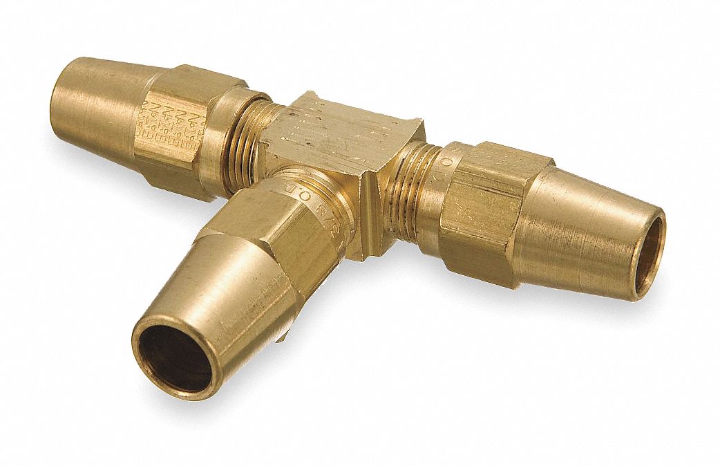 Tee Brass Comp3/8 Comp3/8 Comp3/8 