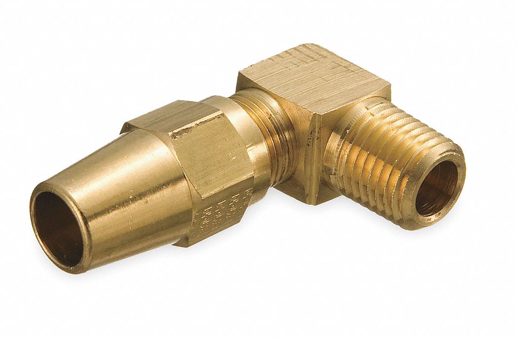 Elbow Brass Comp. 3/8 in NPTF 1/4 in