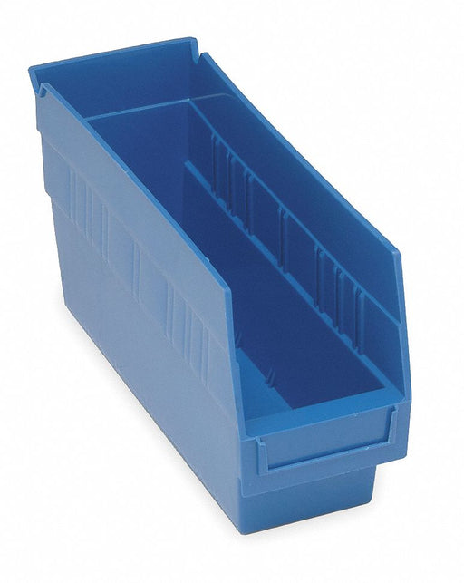 D5563 Shelf Bin Blue Polypropylene 6 in