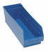 E5737 Shelf Bin Blue Polypropylene 6 in