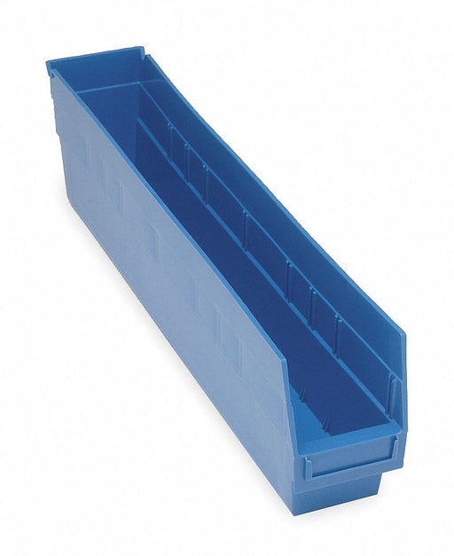 E5735 ShelfBin 23.625inL 4.125inW Plastic