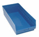 E5738 Shelf Bin Blue Polypropylene 6 in