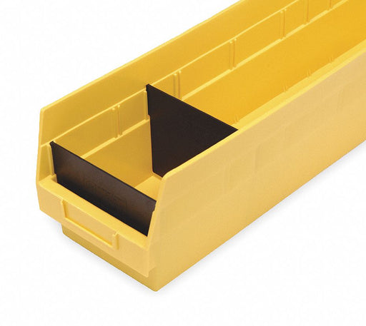 BinDivider 4.125inL Plastic Black PK50
