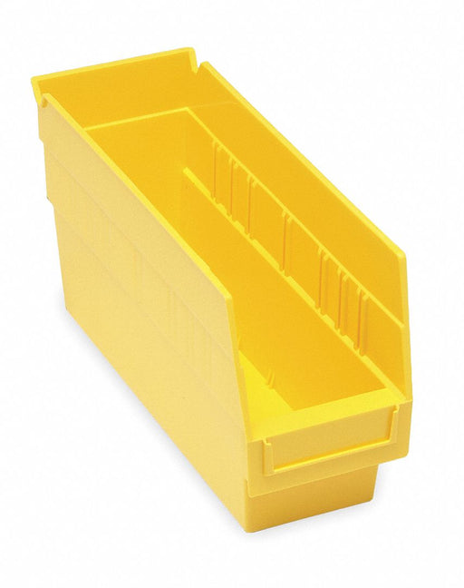 D5563 Shelf Bin Yellow Polypropylene 6 in