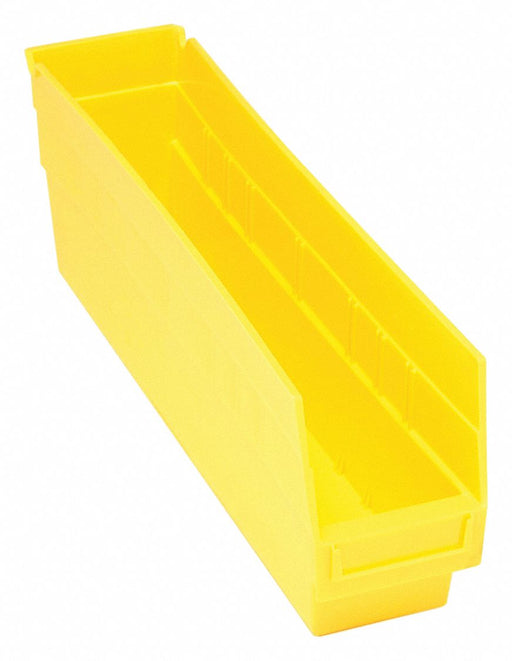 E5732 Shelf Bin Yellow Polypropylene 6 in