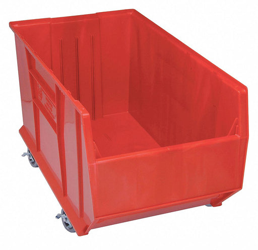 D5573 Mobile Bin Red Polypropylene 17 1/2 in