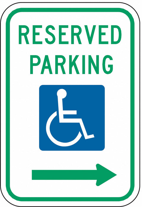 Reserved Parking Parking Sign 18 x 12 
