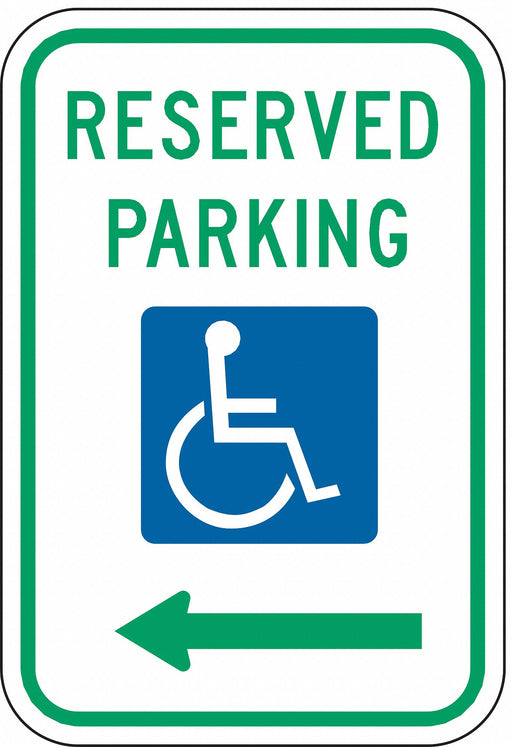 Reserved Parking Parking Sign 18 x 12 