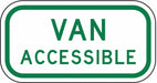 Van Accessible Parking Sign 6 x 12 