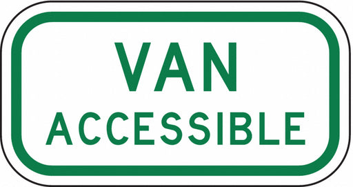 Van Accessible Parking Sign 6 x 12 