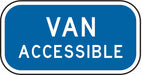 D9787 Van Accessible Parking Sign 6 x 12 