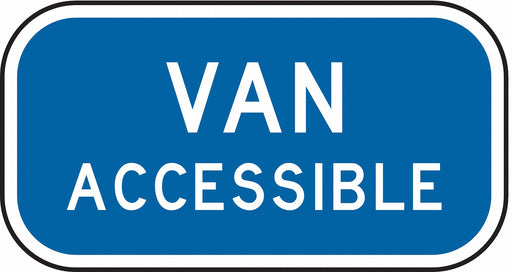 D9787 Van Accessible Parking Sign 6 x 12 