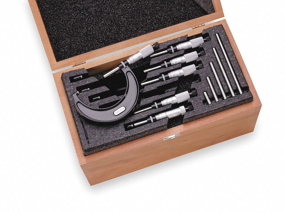 Micrometer Set 0 to 6 In 0.001 In