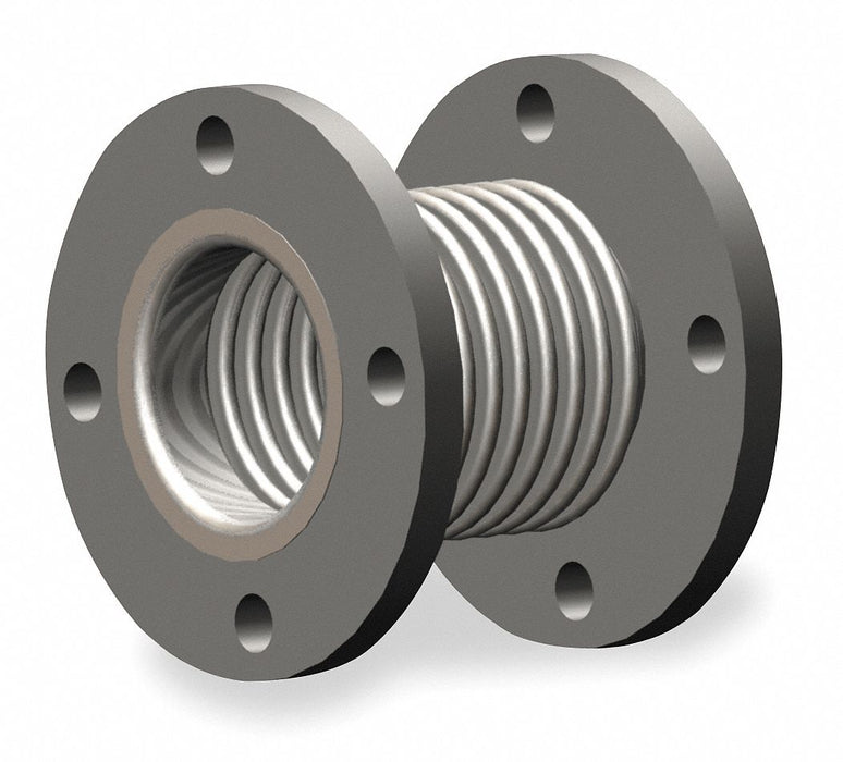Metal Expansion Joint 2.5 Dia Flanged SS