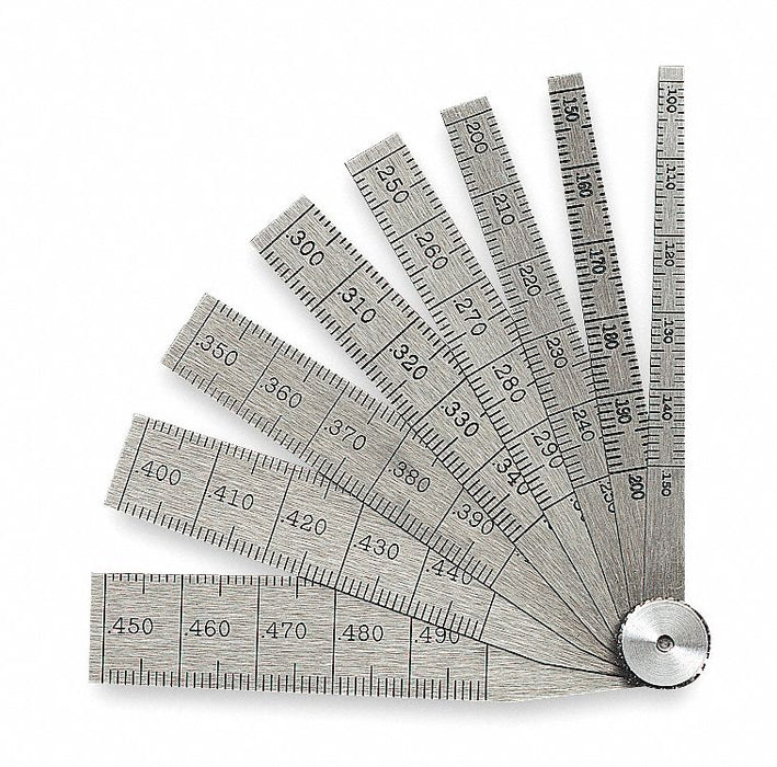 Taper Gauge Set Graduations 0.001 in